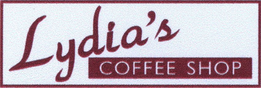logo for lydia's coffee shop