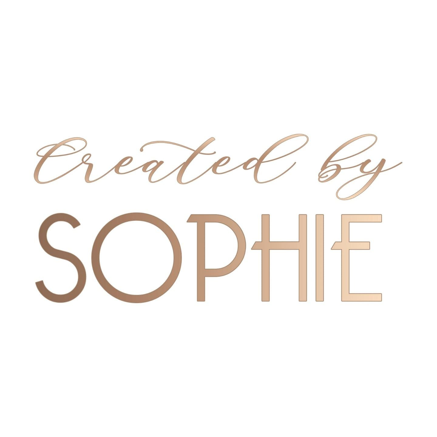 created by sophie logo