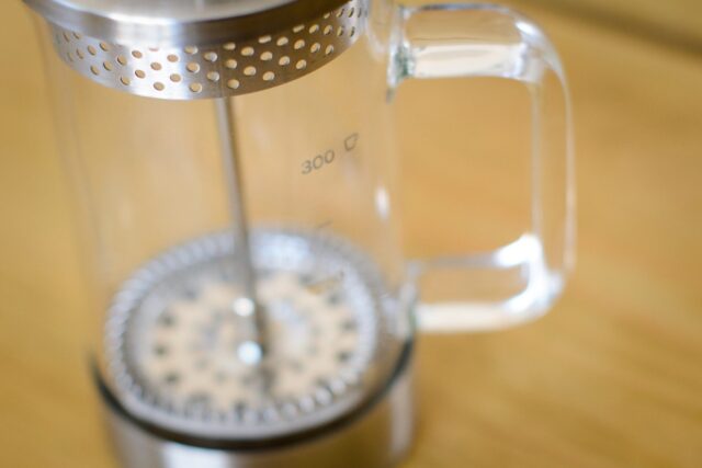close up of barista and co 3 cup cafetiere