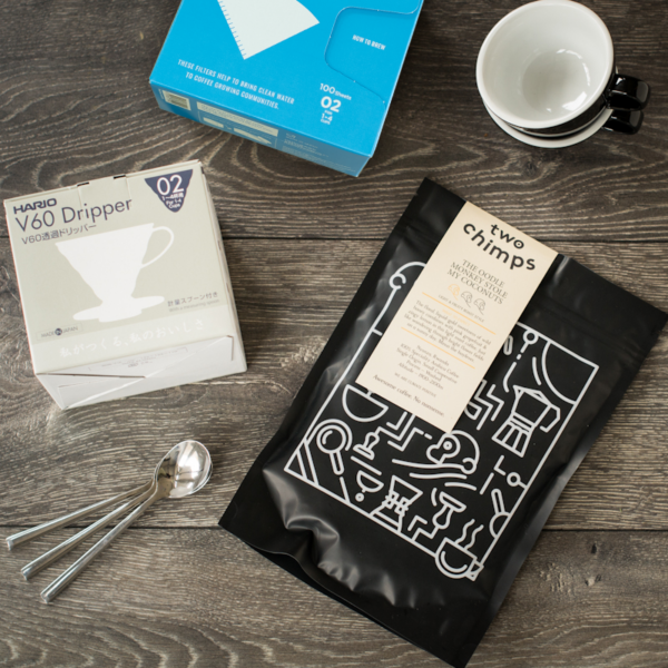 v60, coffee and filters