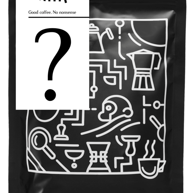 Two Chimps Coffee Bag with ? Label