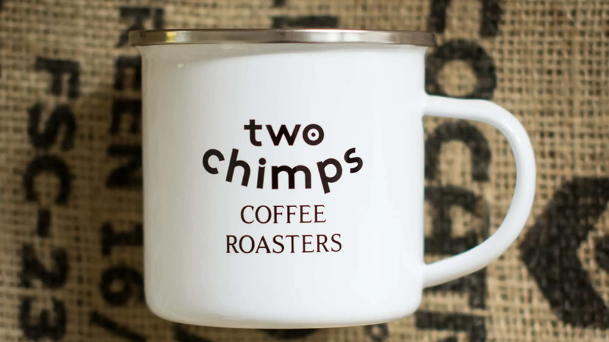 Enamel Coffee Mug - Two Chimps Coffee