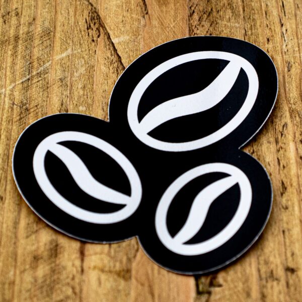 New Two Chimps coffee bean sticker