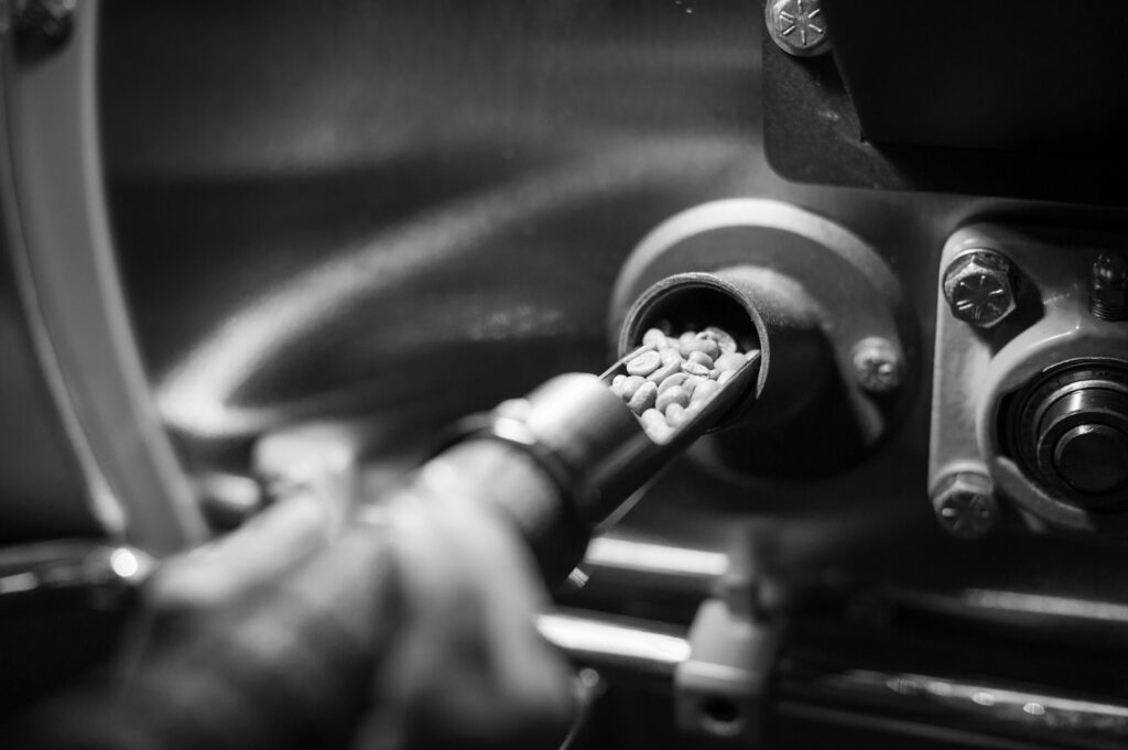 Roasting coffee