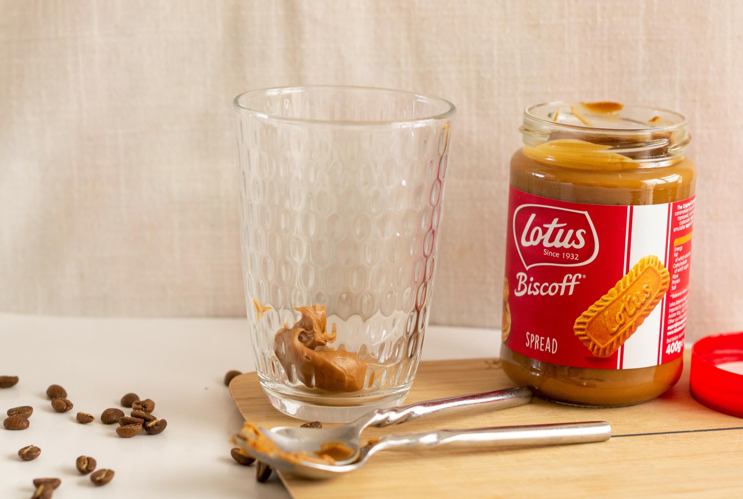 Homemade Biscoff Iced Latte Recipe - Two Chimps Coffee