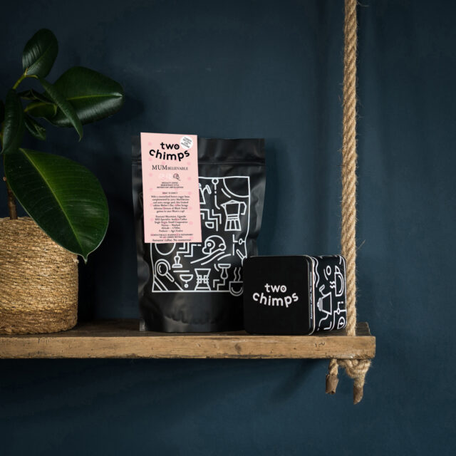 A picture of the limited edition Mother's Day coffee gift set including storage tin