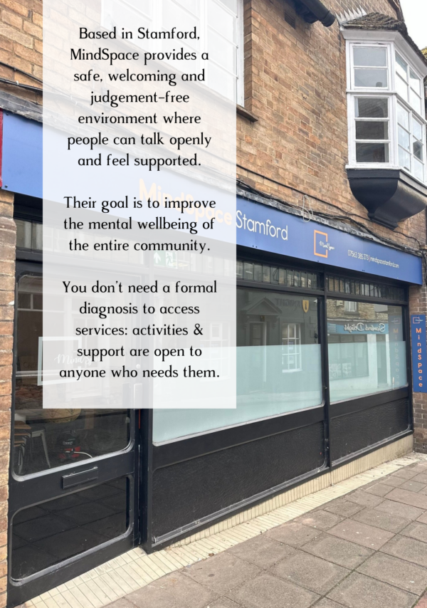 Information about MindSpace Stamford, our charity partner for the coffee collaboration