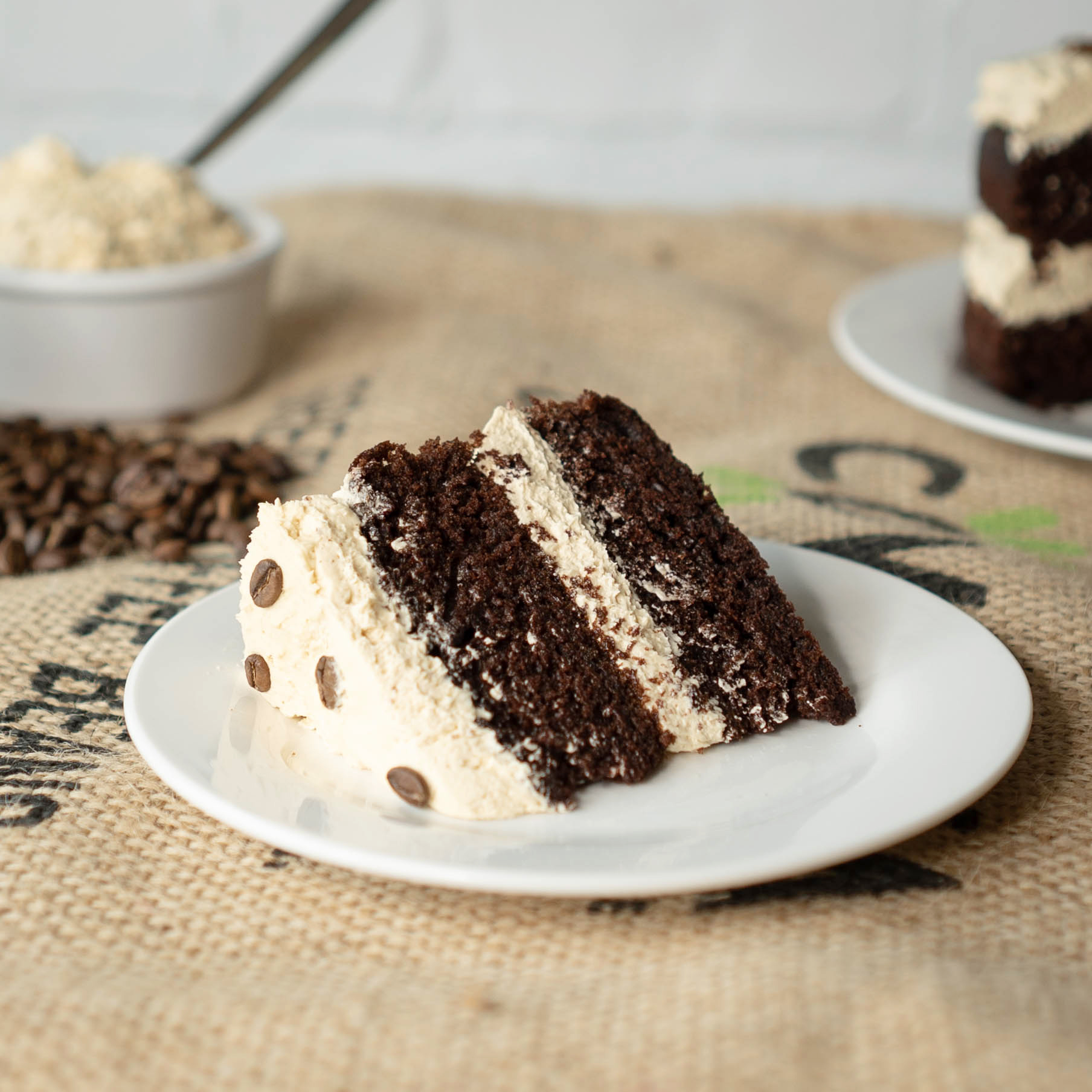 Chocolate Cake with Coffee Buttercream - Two Chimps Coffee
