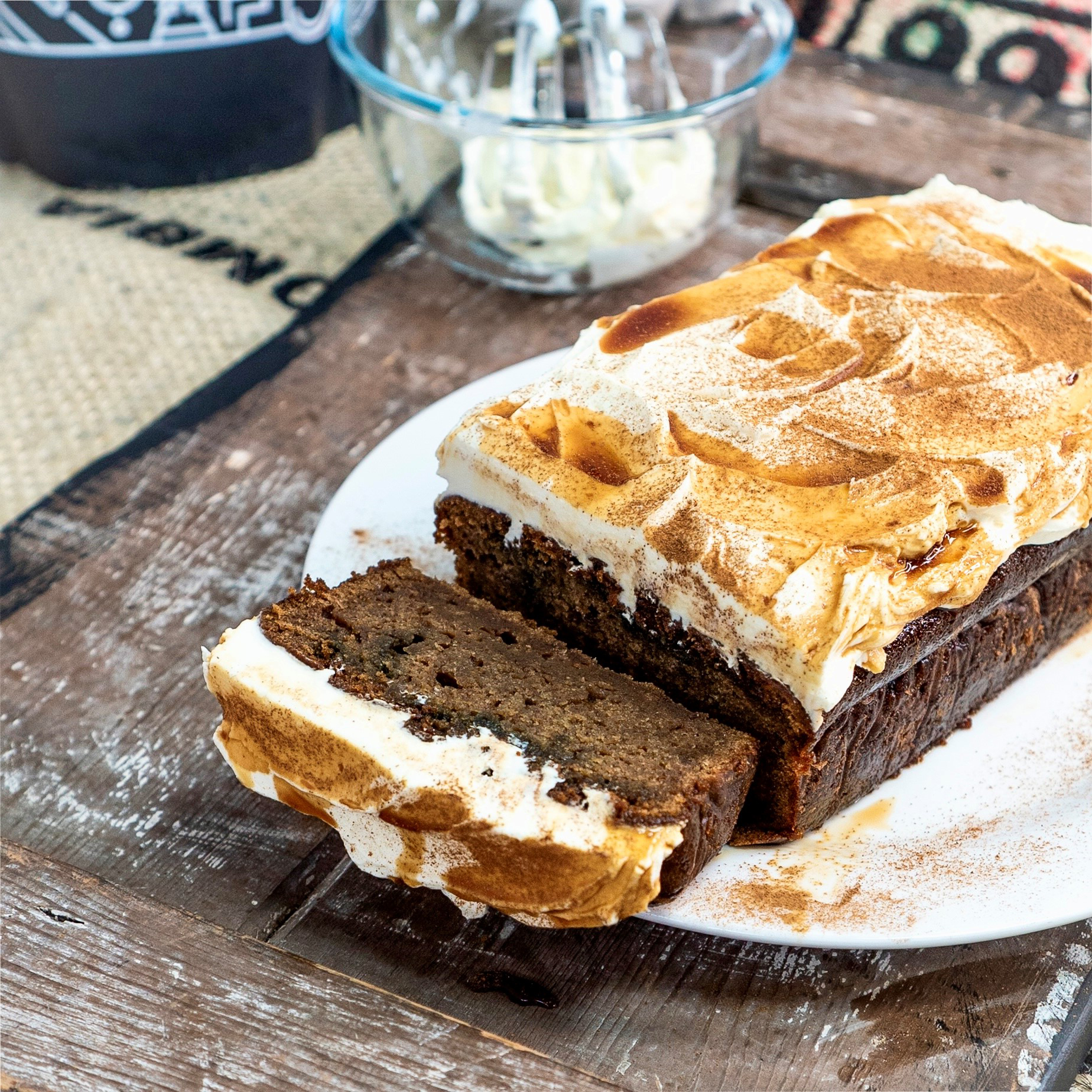 Pumpkin Spiced Latte Loaf Cake - Two Chimps Coffee