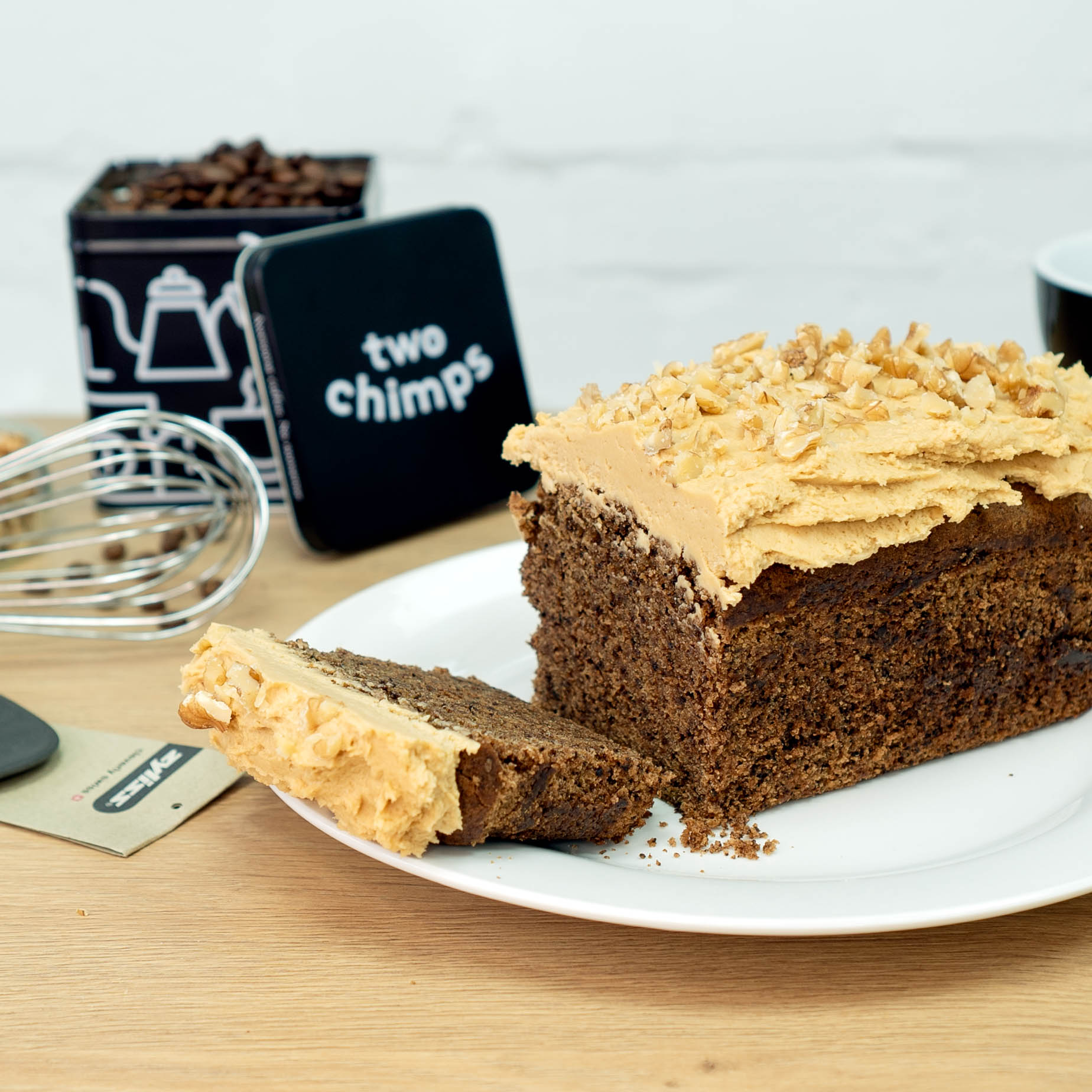 Vegan Coffee & Walnut Loaf - Two Chimps Coffee