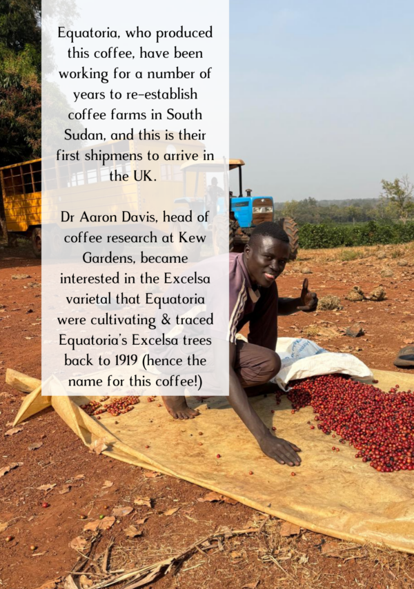 Information about the farm in South Sudan that cultivated the Next Level coffee