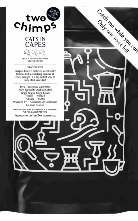 Cats in Capes coffee last roast